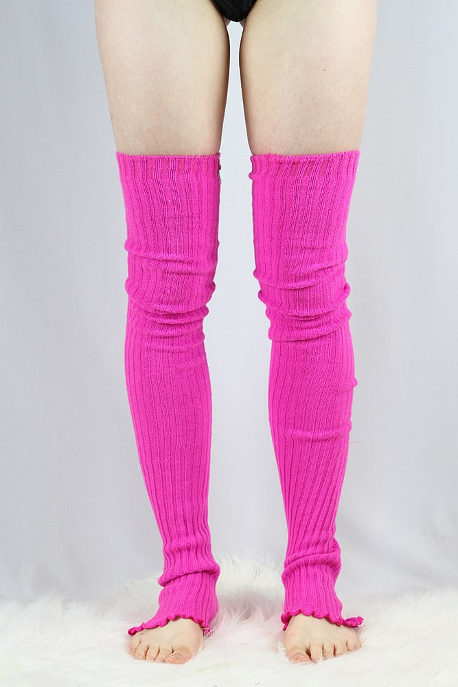 Rarr designs Extra long Stirr-up Knit Legwarmers Candy