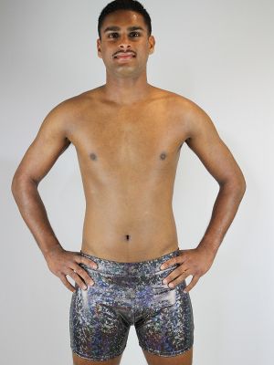 Rarr designs Silver Shattered Men's Pole Short