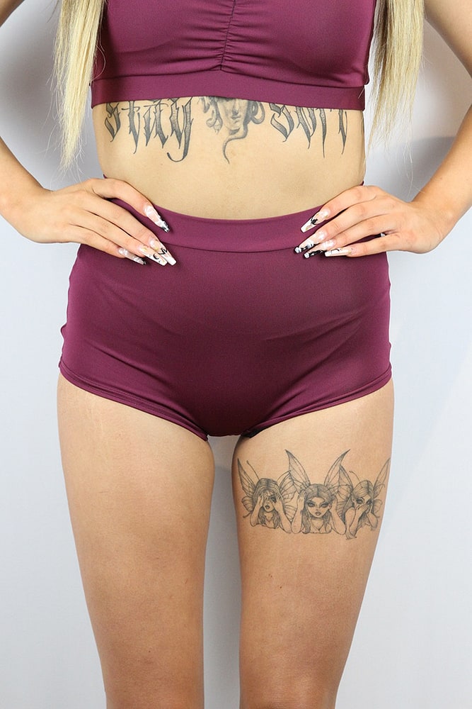 Rarr designs Fig High Waist Cheeky Shorts