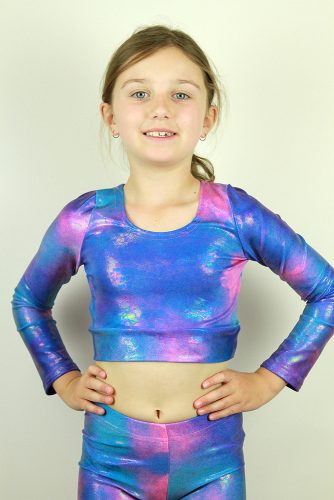 Candy Long Sleeve Crop Top Youth GirlsCandy Long Sleeve Crop Top Youth Girls