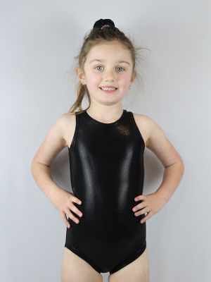 Rarr designs Black sparkle Leotard/One piece sleeveless Youth Girls