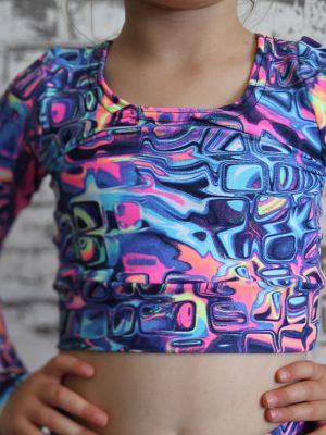 Lava Long Sleeve Crop Top Youth Girls