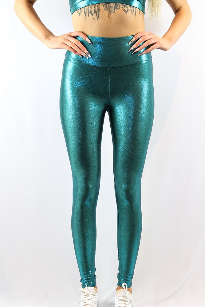 Rarr Designs Jade Sparkle Full Length Leggings/Tights 