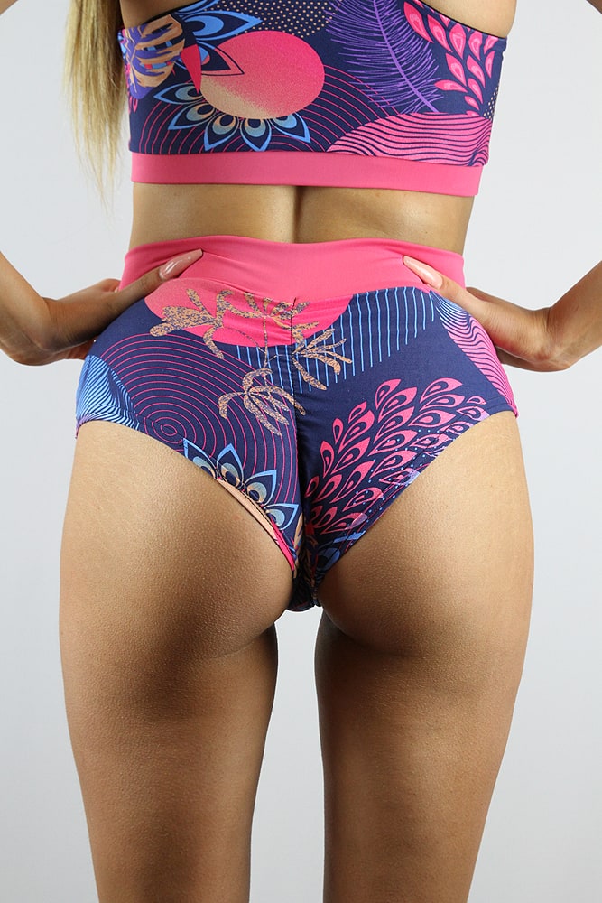 Rarr designs Midsummer Dream High Waisted BRAZIL Scrunchie Bum Shorts