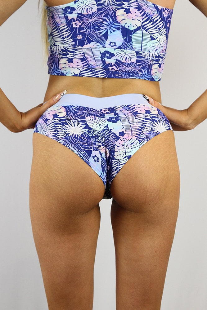 Rarr designs Enchanted Leaf BRAZIL Fit Scrunchie Bum Shorts
