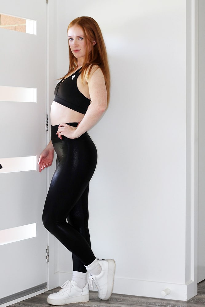 Rarr Designs Black Sparkle Full Length Leggings/Tights 