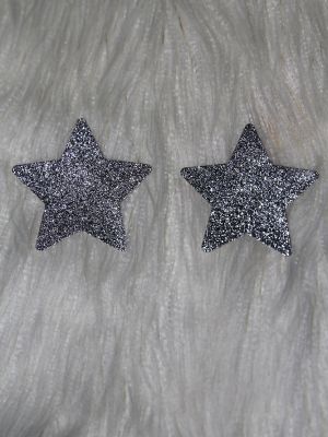 Rarr Designs Star Glitter Nipple Pasties Silver