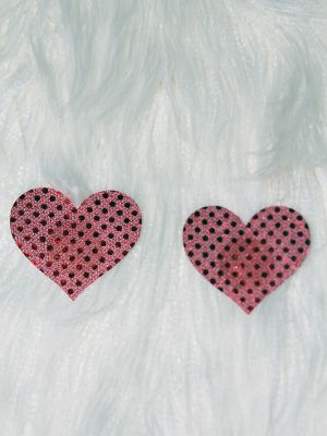 Rarr Designs Heart Sequin Nipple Pasties Pink