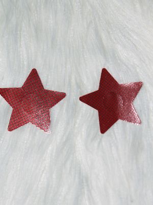 Rarr Star Sparkle Nipple Pasties Red