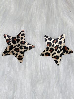 Rarr Designs Star Nipple Pasties Leopard