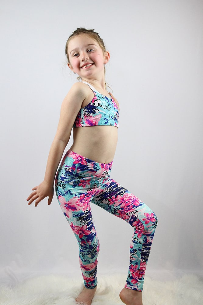 Hibiscus Youth Leggings/Tights