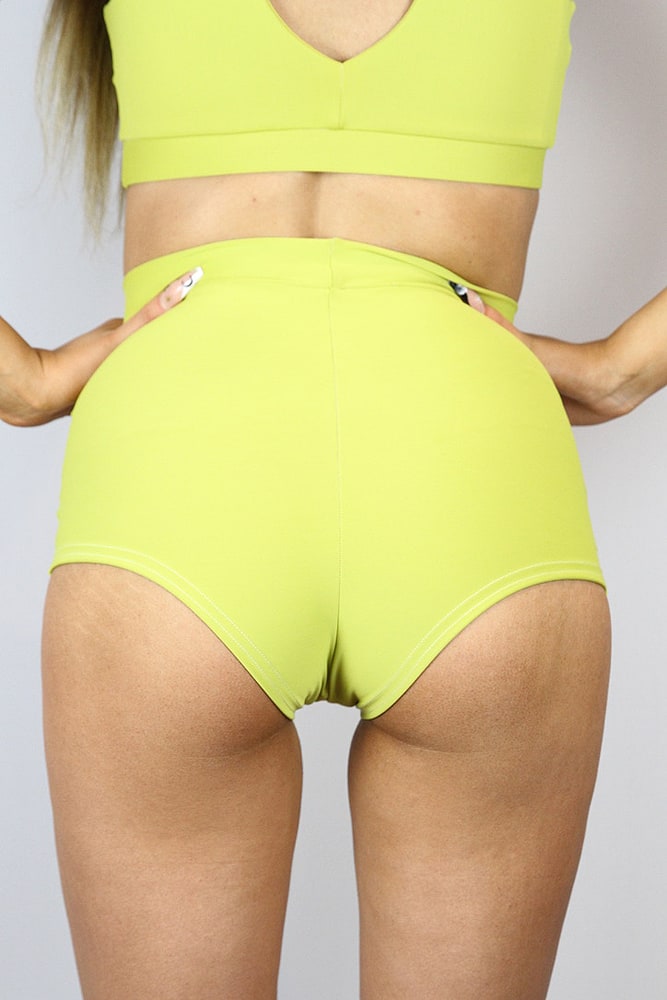 Rarr designs Citrine High waisted Cheeky Bum Shorts