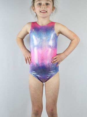 Rarr designs Candy Sparkle Leotard/One Sleeveless Piece Youth Girls
