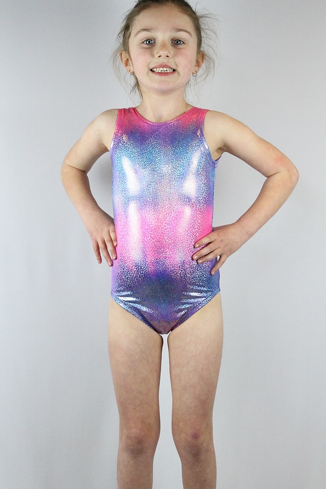Rarr designs Candy Sparkle Leotard/One Sleeveless Piece Youth Girls