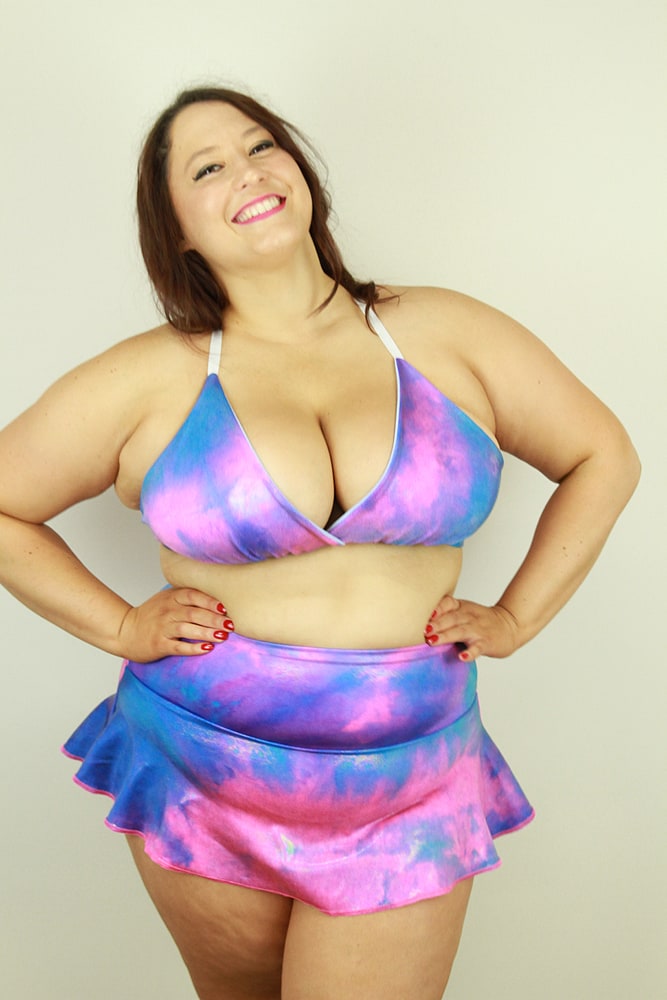 Rarr designs Candy Sparkle Bikini Bra - Plus Size
