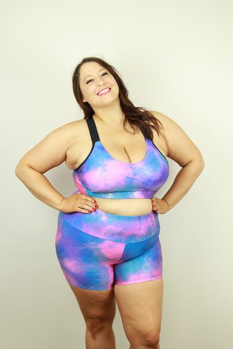 Rarr designs Candy Sparkle High Waisted Cheeky Shorts - Plus Size