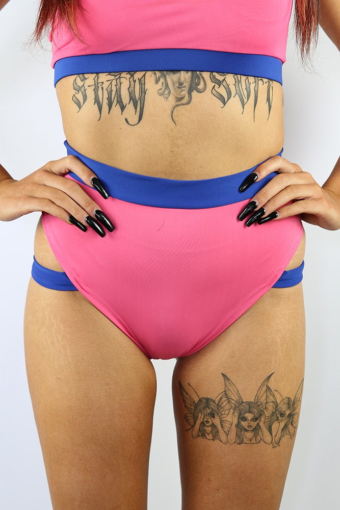 Rarr designs Bubblegum Strap High Cut BRAZIL Scrunchie Bum Shorts
