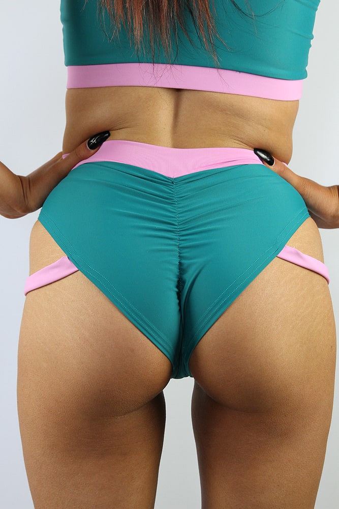 Rarr designs Sorbet Strap High Cut BRAZIL Scrunchie Bum Shorts