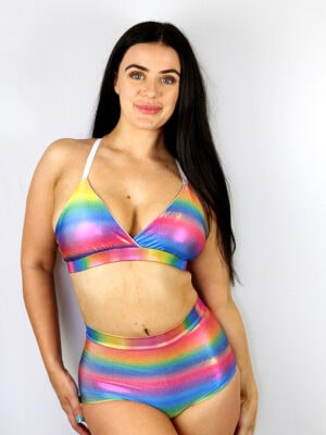 Rarr designs Pride Sparkle Bikini Bra
