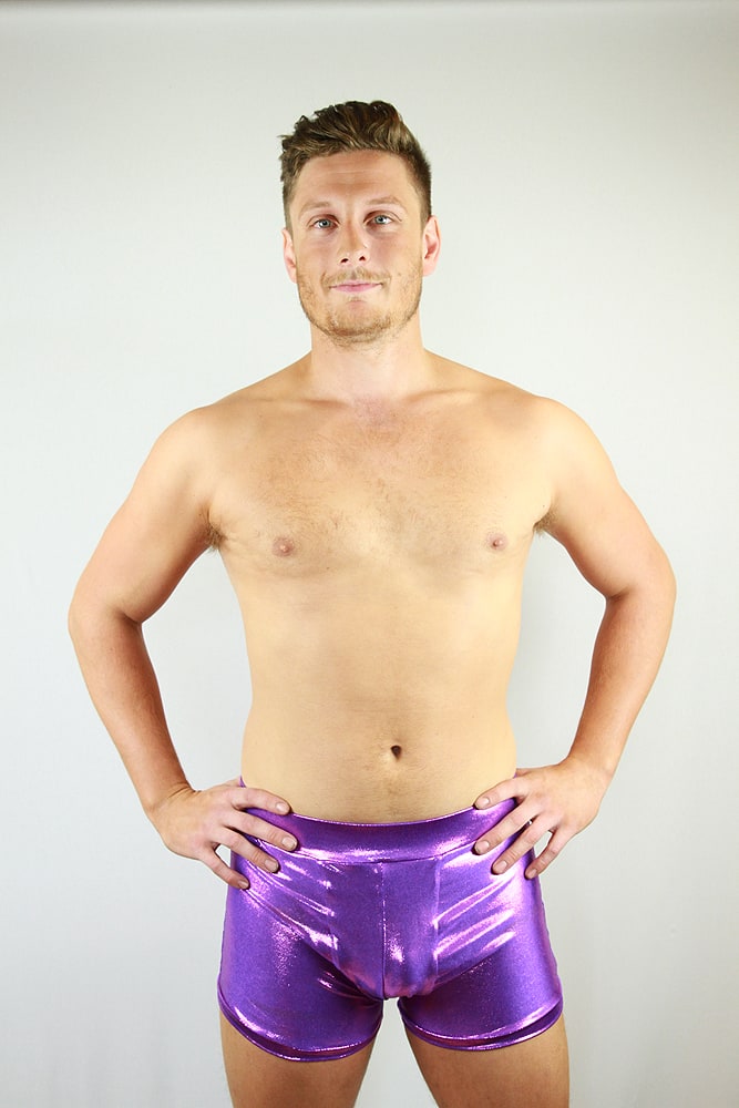 Rarr designs Purple Sparkle Men's Trunk