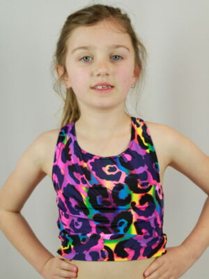 Rio Sparkle Long Line Crop Top Youth Girls