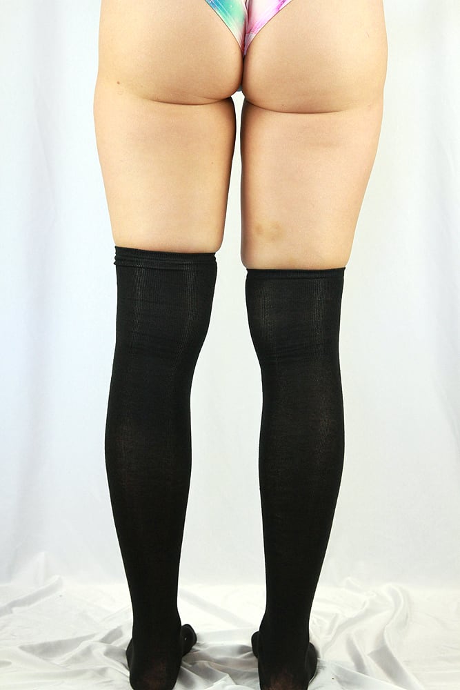 Rarr designs Knee High Football Socks Black