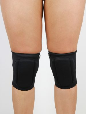 Basic Knee Pads BLACK For Pole, Dance & Floorwork FRONT